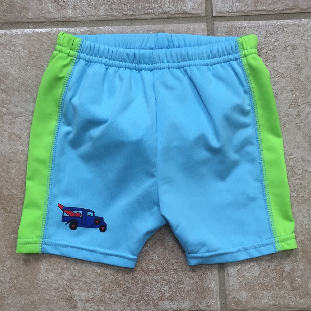 Goldbug Boys Truck Surf Board Swim Shorts Trunks
